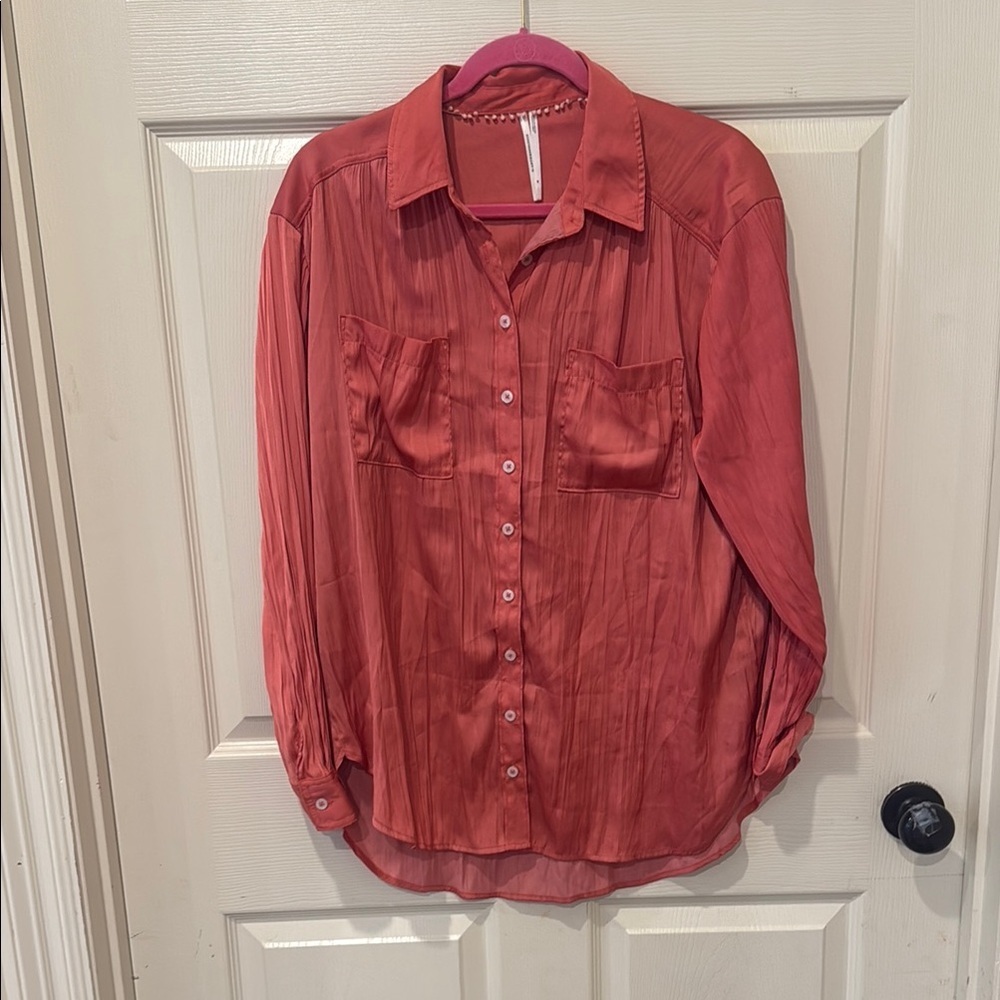 By Anthropology relaxed button down, medium - Picture 2 of 9